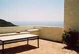 View westerly from the roof terrace - Village house, Chora, Patmos